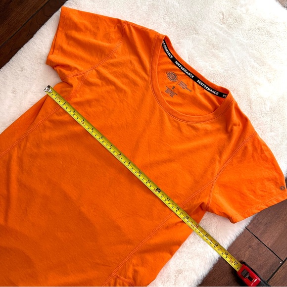Dickies Performance System Tee Shirt Size Small Orange - Picture 10 of 11